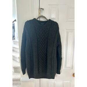 Rue St. Patrick Irish Wool Knit Crewneck Long Sleeve Sweater